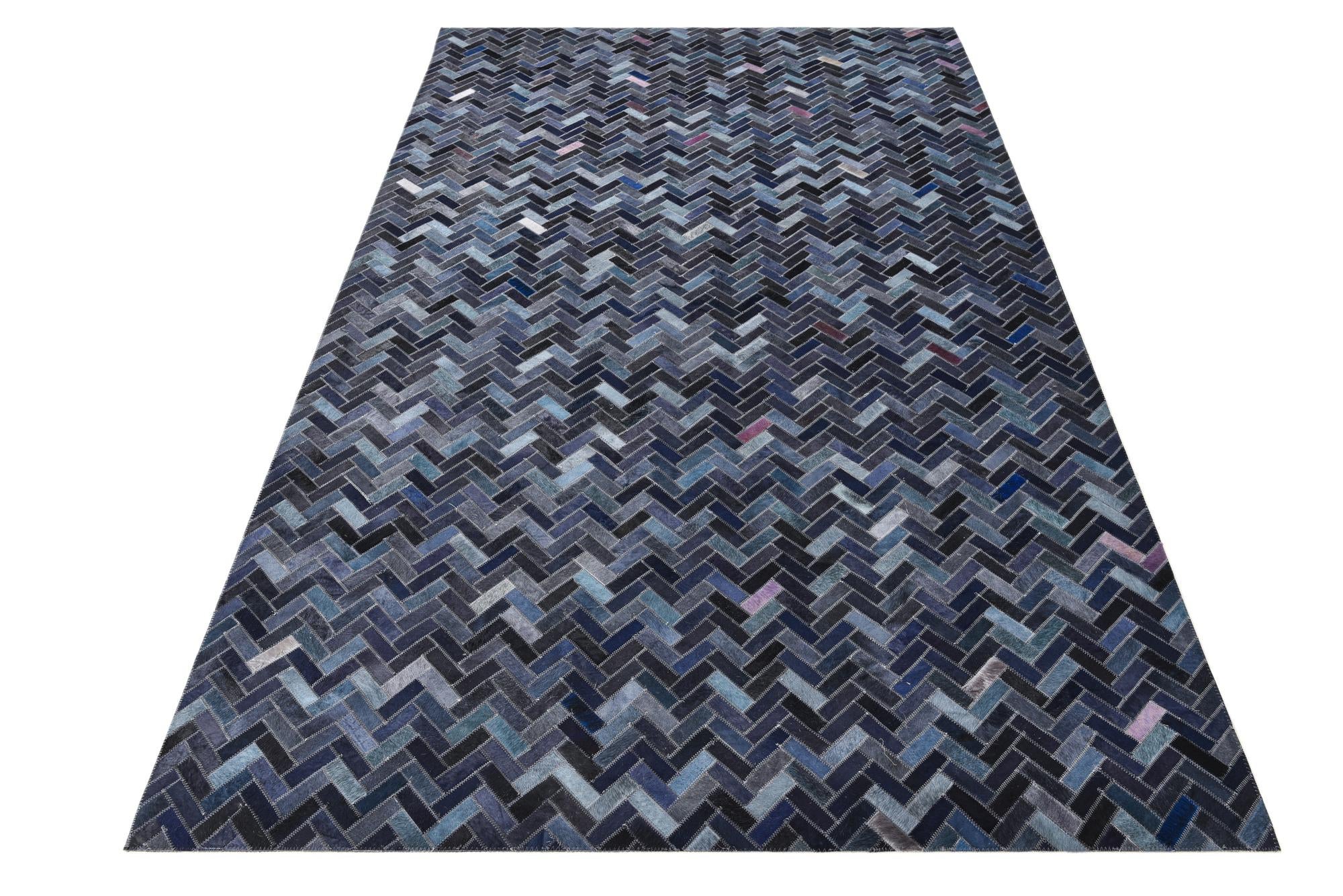 5' x 8' 3 Cowhide Rug