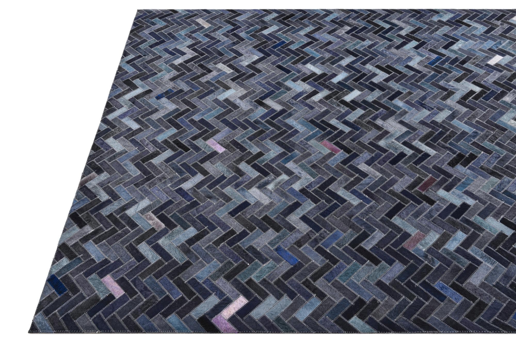 5' x 8' 3 Cowhide Rug