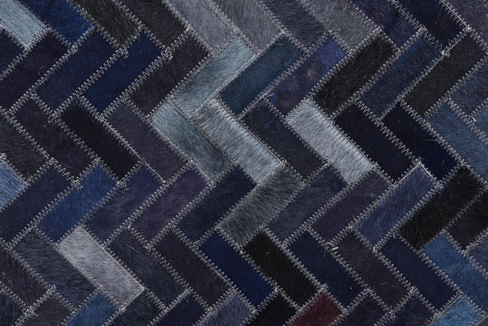 5' x 8' 3 Cowhide Rug