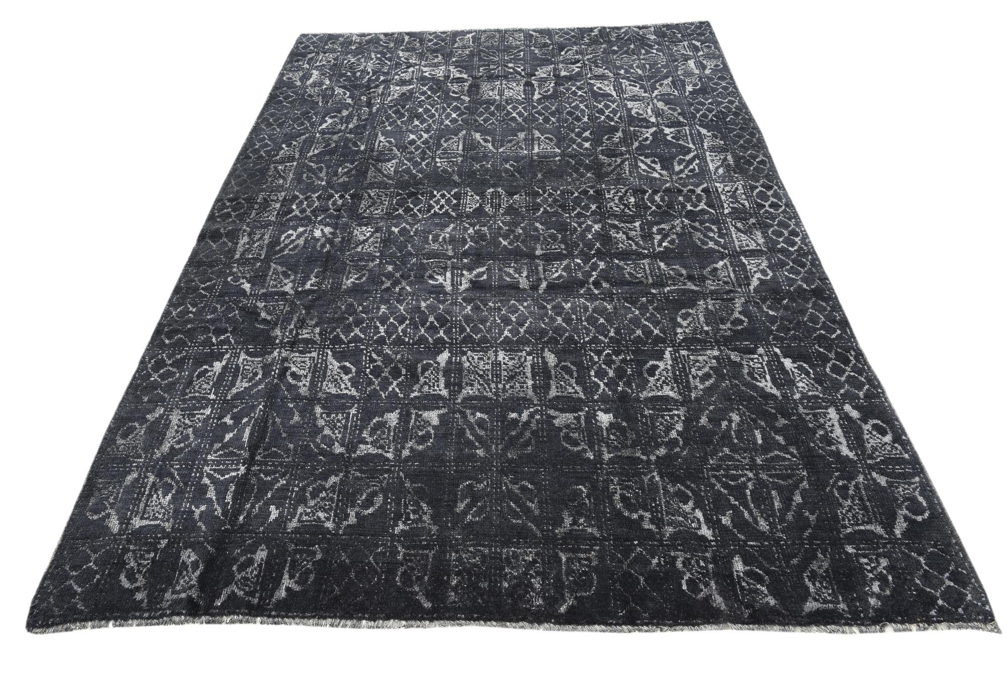 6' x 9' Hand Knotted Darya Rug