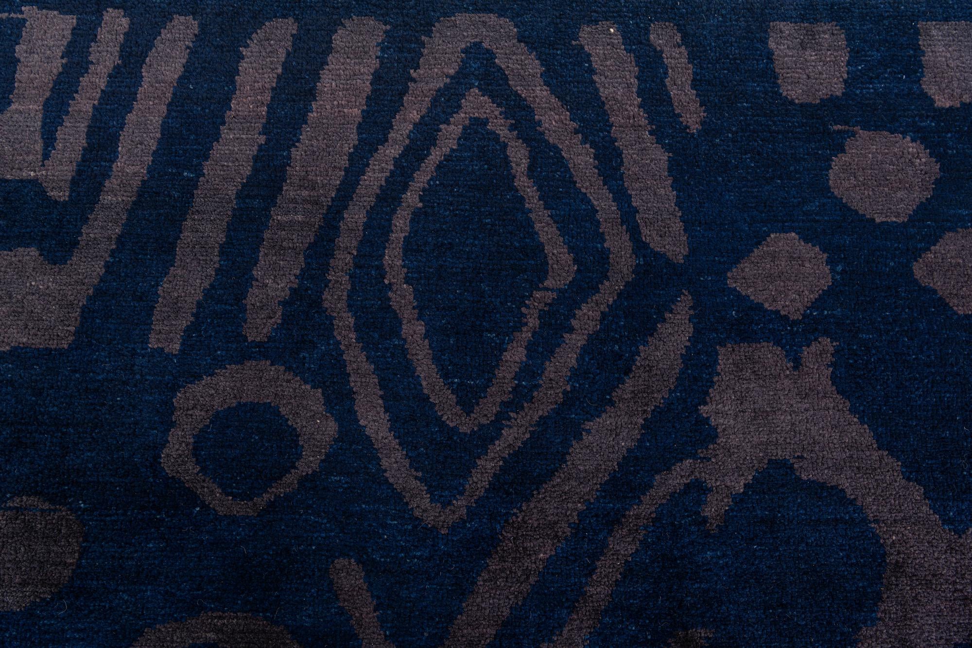 9' 6 x 12' 3 Hand Knotted Darya Wool Rug