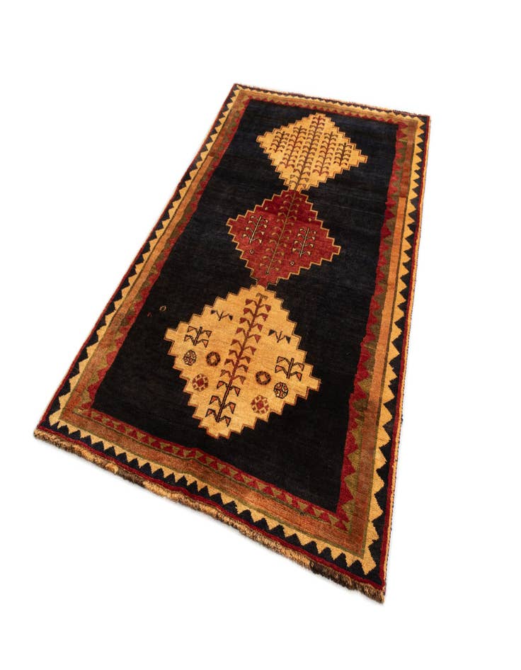 Detail image of 4' 8 x 7' 10 Gabbeh Wool Rug