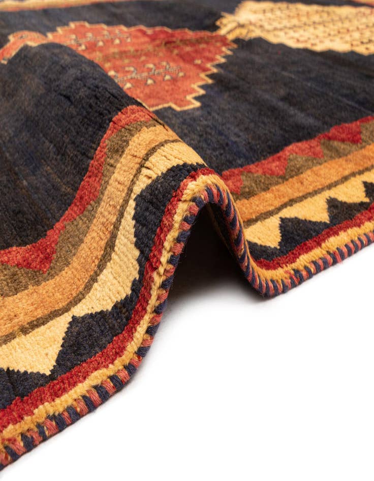 Detail image of 4' 8 x 7' 10 Gabbeh Wool Rug