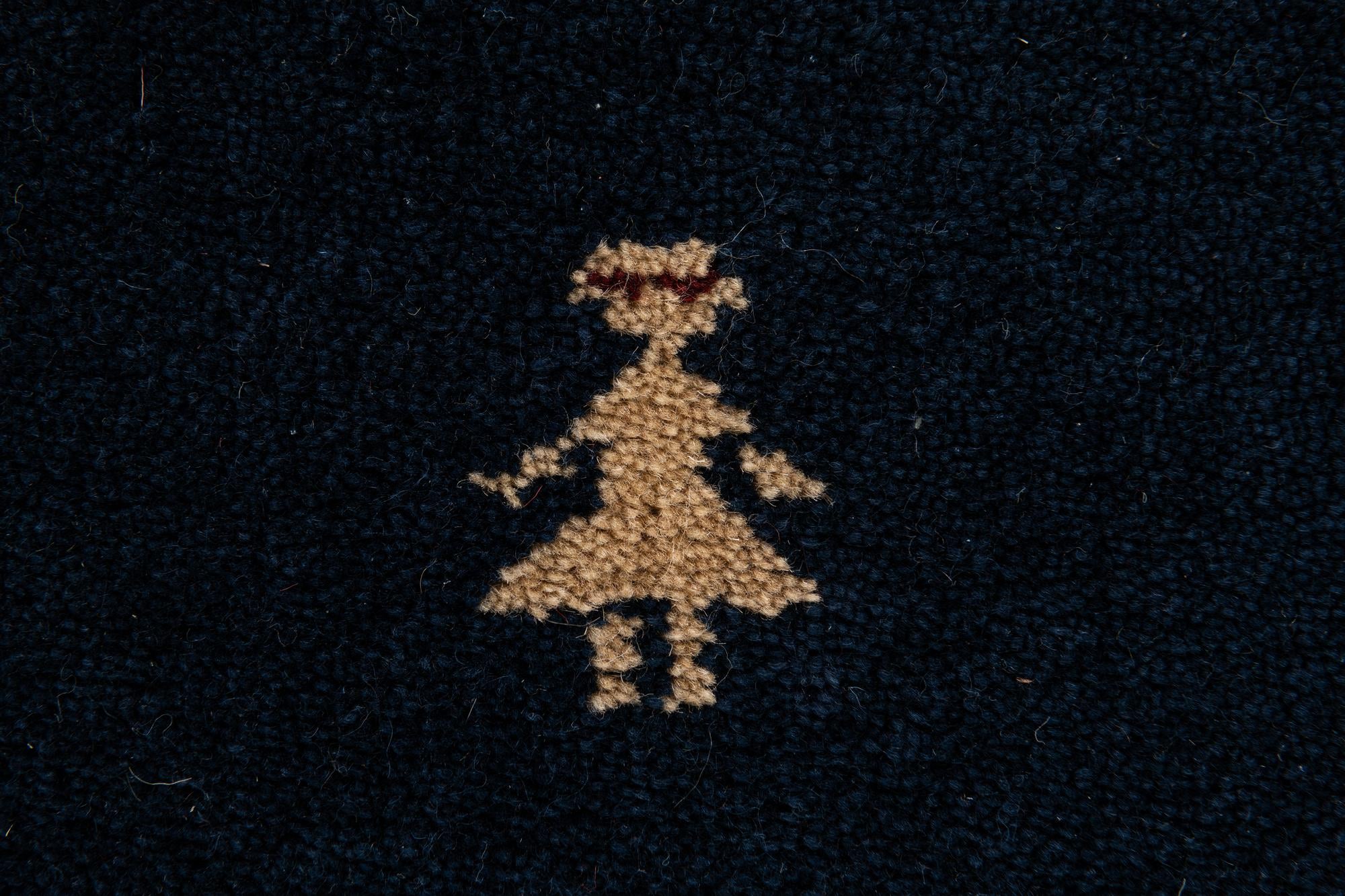 3' x 4' 11 Hand Knotted Gabbeh Wool Rug