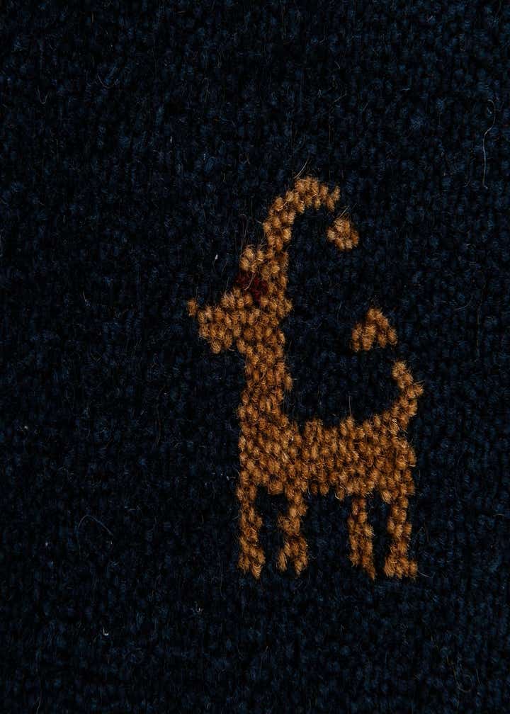 3' x 4' 11 Hand Knotted Gabbeh Wool Rug