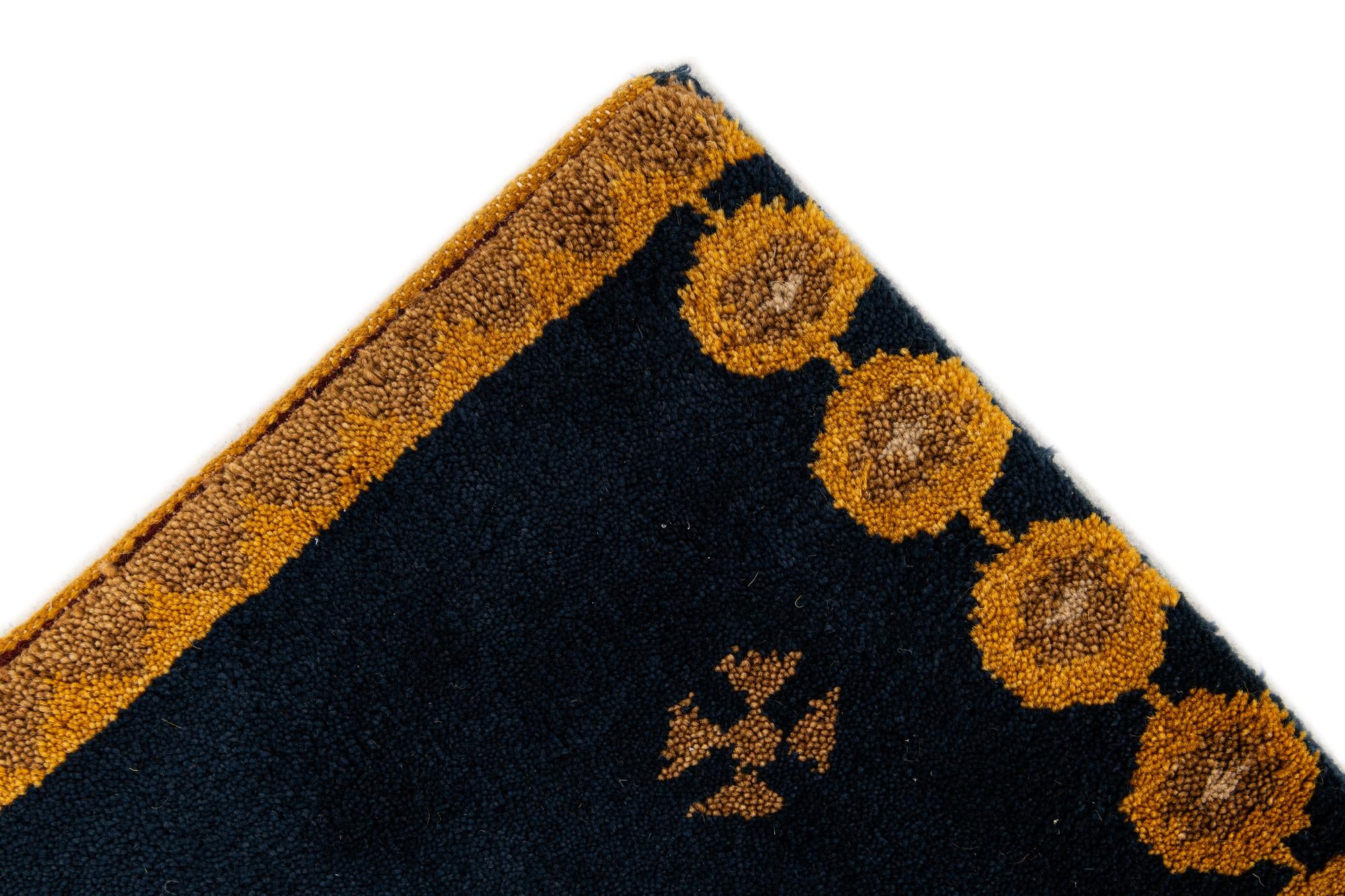 3' x 4' 11 Hand Knotted Gabbeh Wool Rug