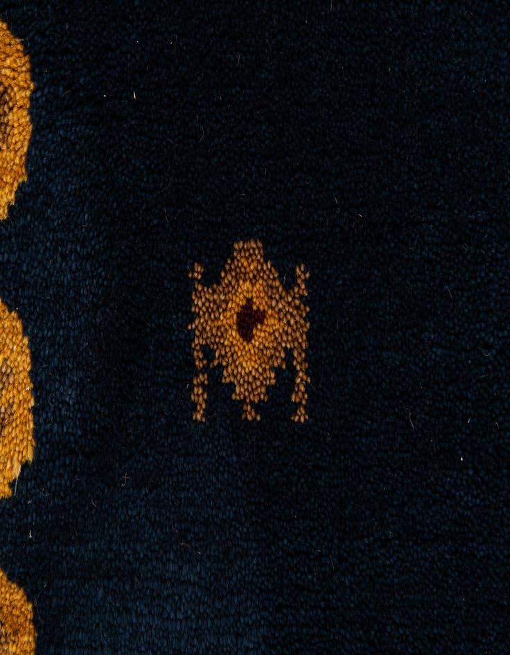 Detail image of 3' x 4' 11  Hand Knotted Gabbeh Wool Rug