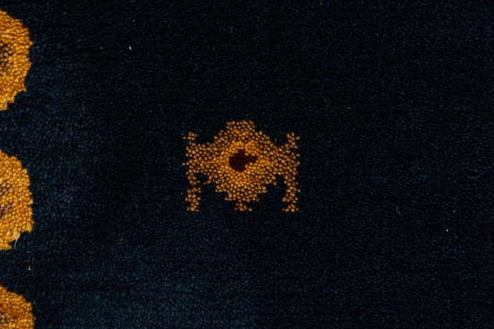 3' x 4' 11 Hand Knotted Gabbeh Wool Rug