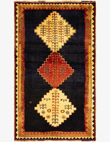 4' 8 x 7' 10 Gabbeh Wool Rug