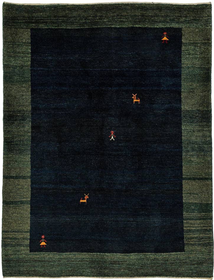 Detail image of 5' 3 x 6' 8 Gabbeh Shouli Rug
