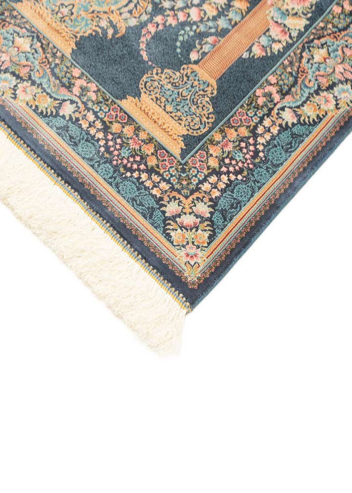 3' 2 x 4' 9 Ghom Design Rug