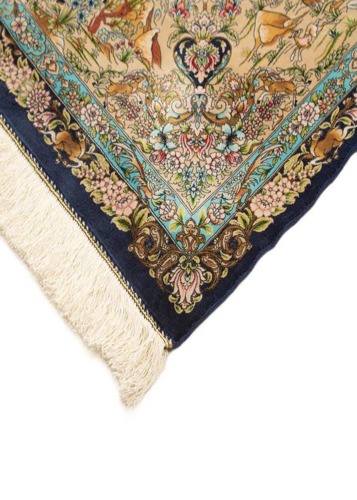 8' x 11' 4 Ghom Design Rug