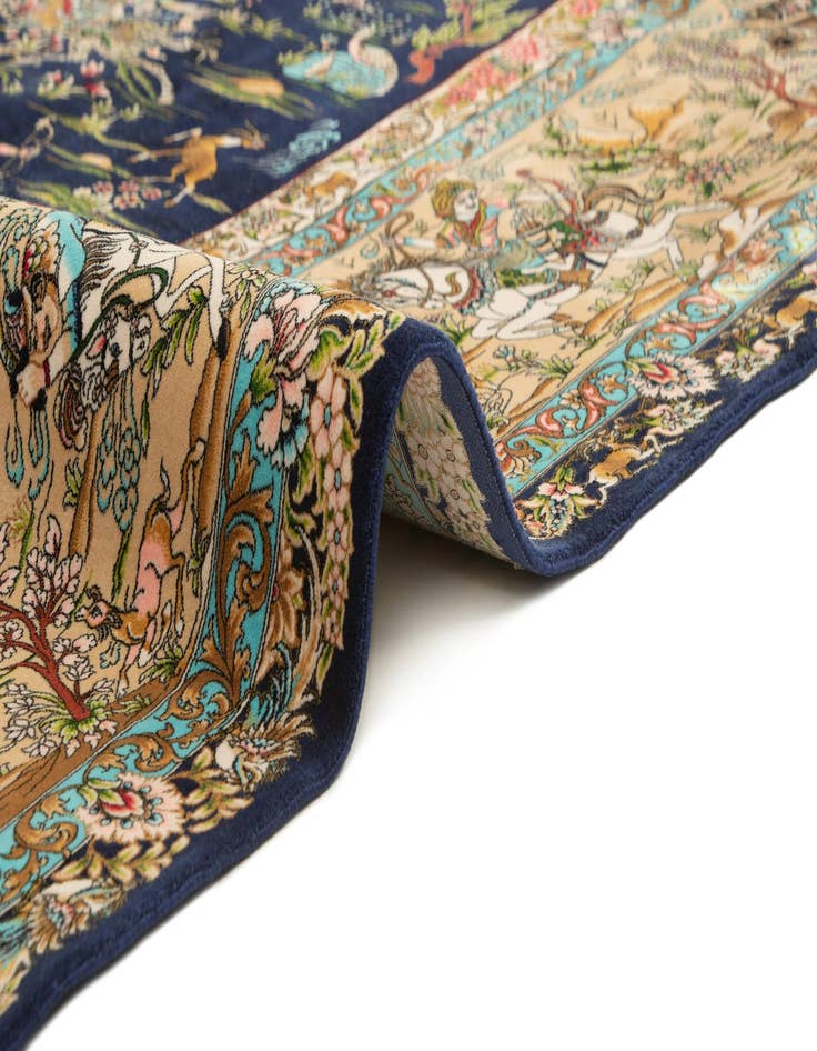 Detail image of 8' x 11' 4 Ghom Design Rug