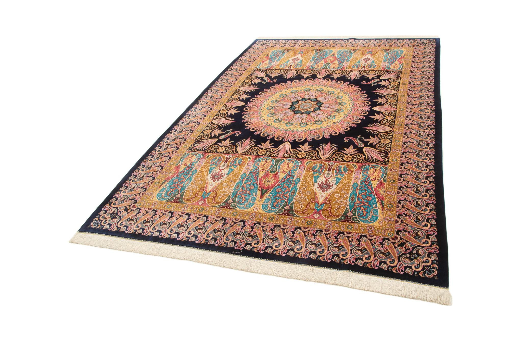 6' 7 x 9' 10 Ghom Design Rug