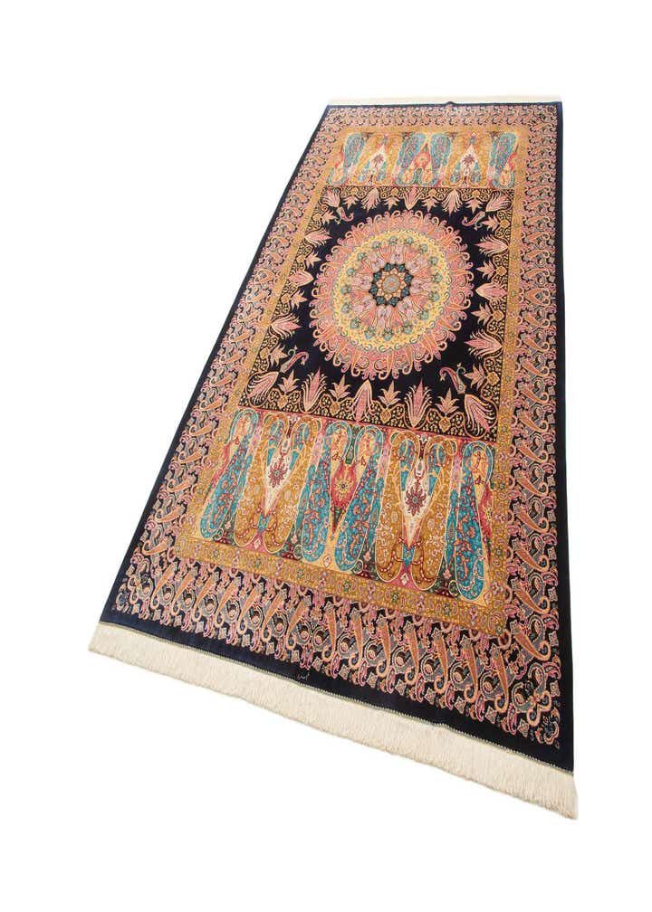 6' 7 x 9' 10 Ghom Design Rug