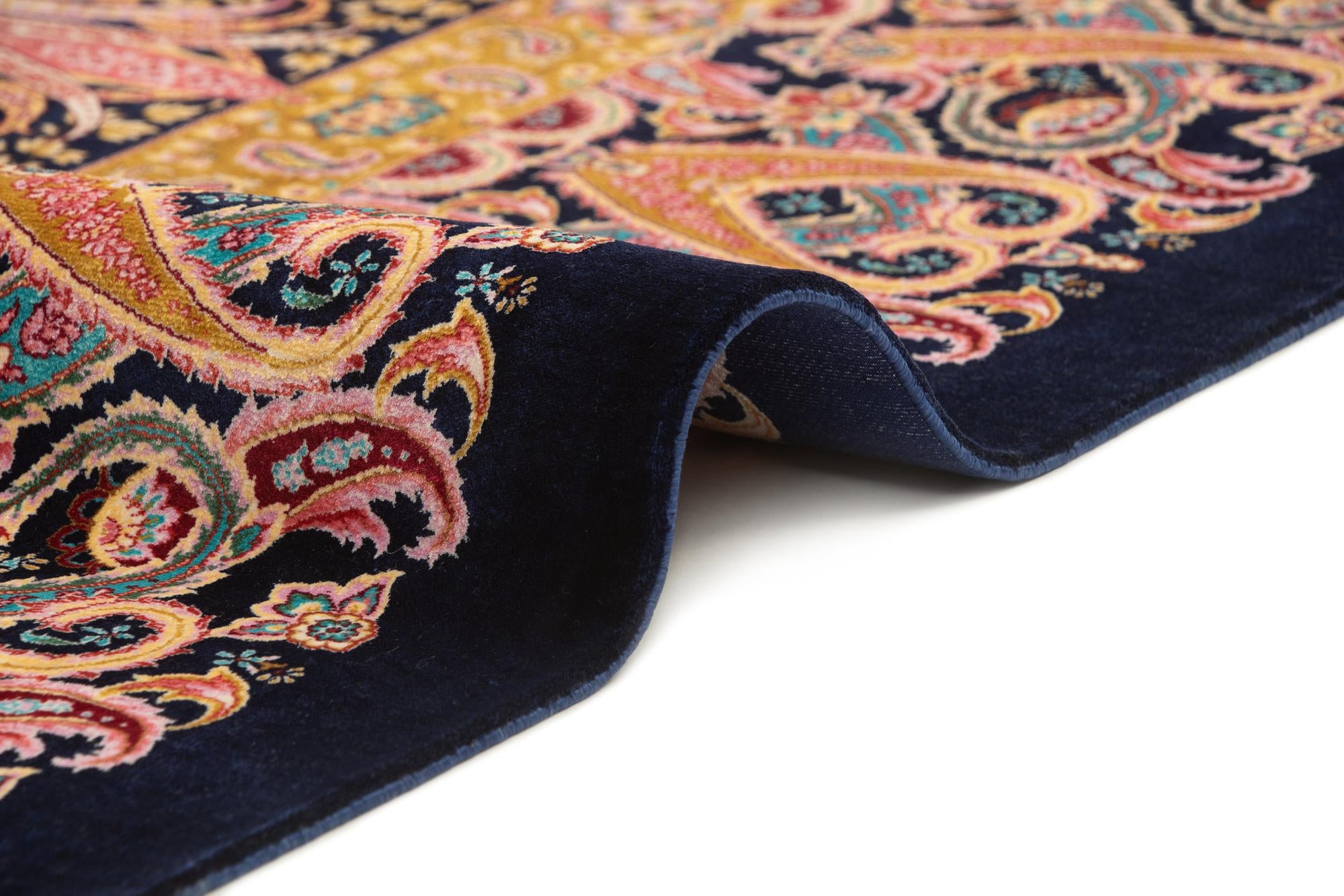 6' 7 x 9' 10 Ghom Design Rug