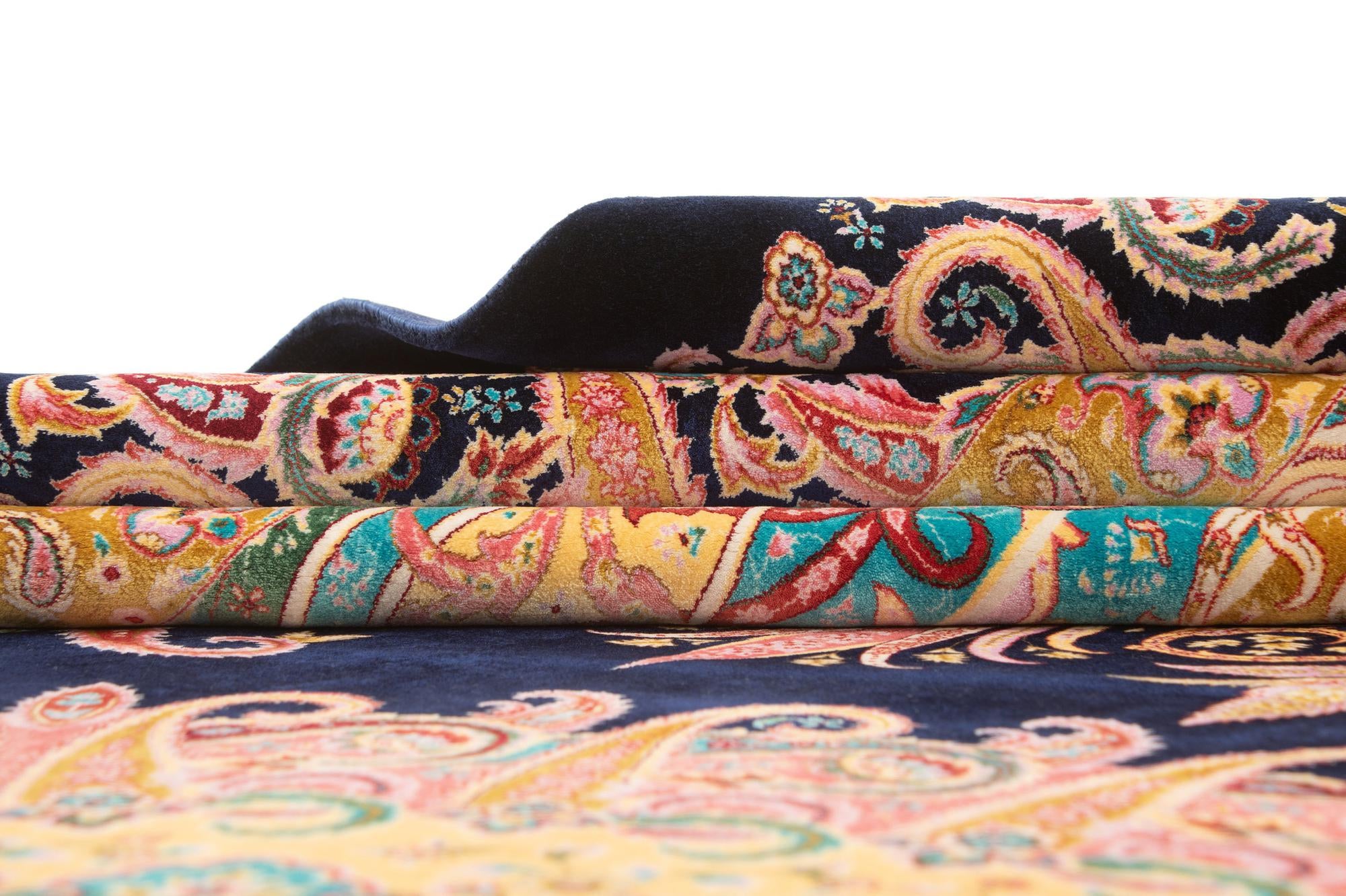 6' 7 x 9' 10 Ghom Design Rug