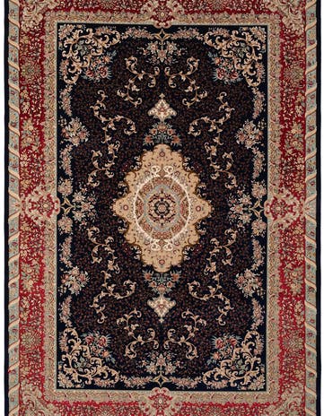 6' 5 x 9' 6 Ghom Design Rug