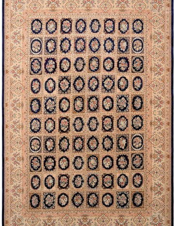 8' x 11' 3 Ghom Design Rug