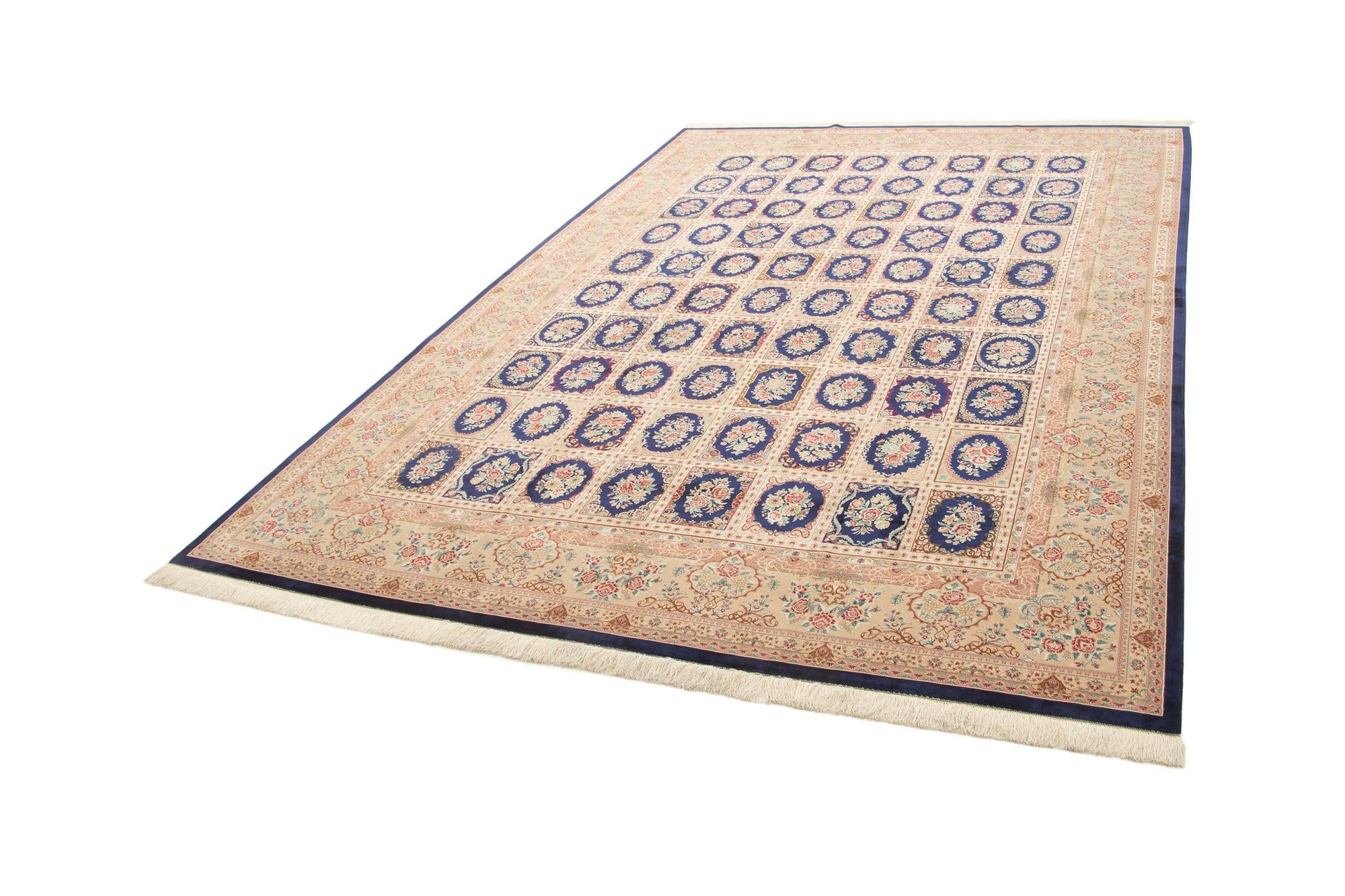 8' x 11' 3 Ghom Design Rug
