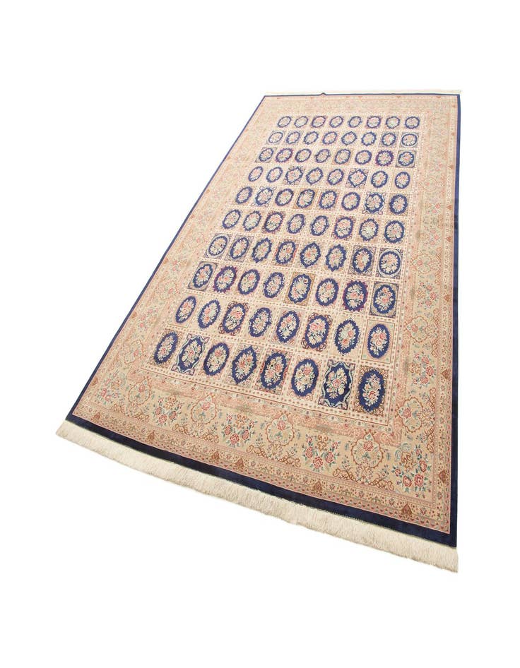 Detail image of 8' x 11' 3 Ghom Design Rug