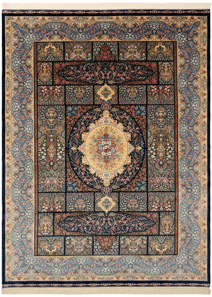6' 5 x 9' 7 Ghom Design Rug