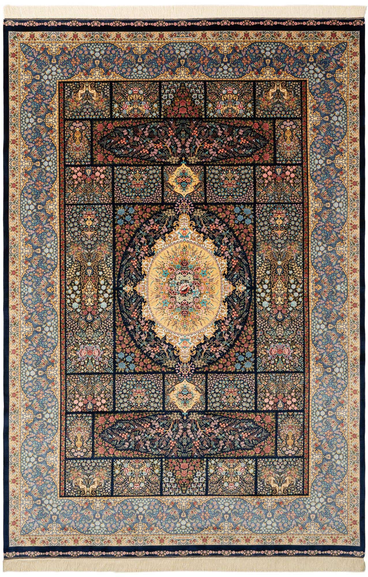 6' 5 x 9' 7 Ghom Design Rug