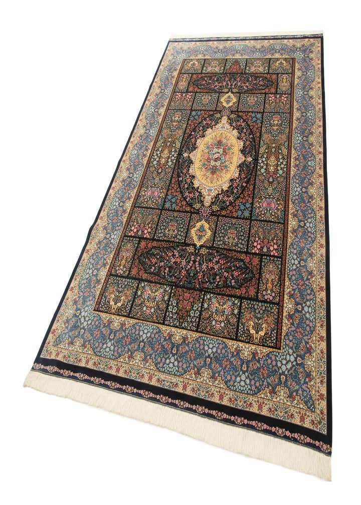 6' 5 x 9' 7 Ghom Design Rug