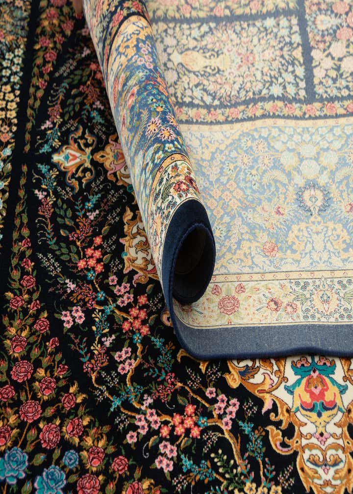6' 5 x 9' 7 Ghom Design Rug