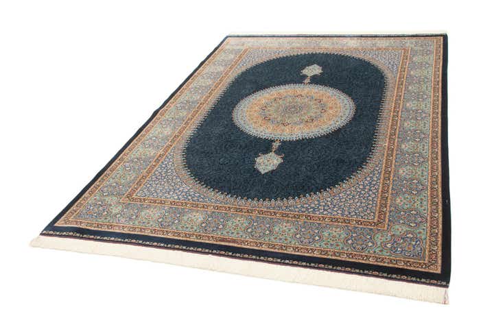 6' 6 x 9' 8 Ghom Design Rug