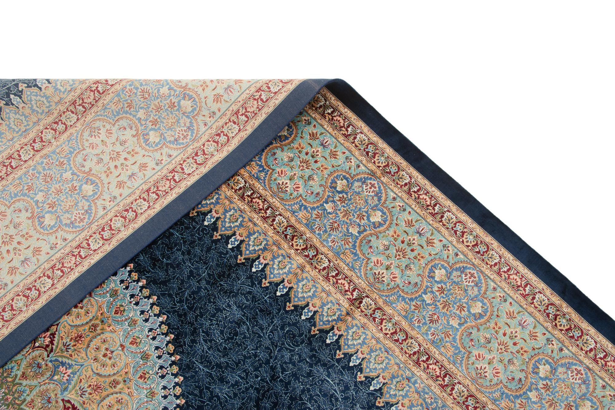 6' 6 x 9' 8 Ghom Design Rug