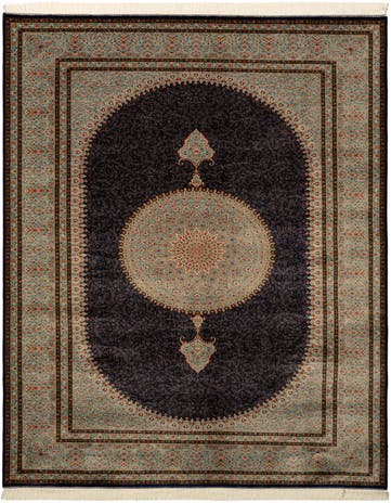 6' 6 x 9' 9 Ghom Design Rug