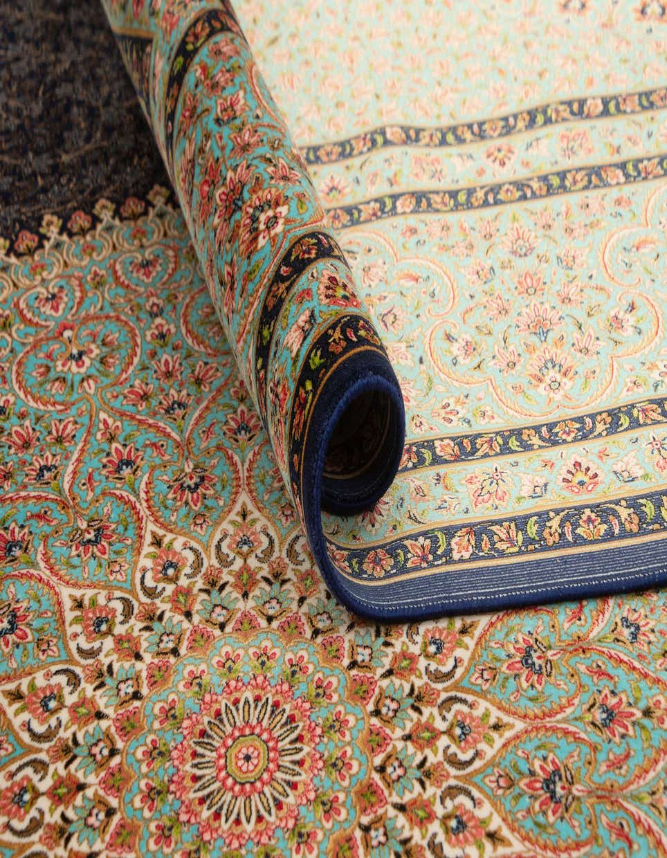 6' 6 x 9' 9 Ghom Design Rug