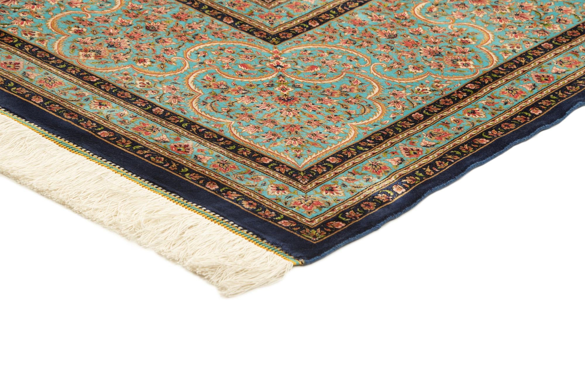 8' 2 x 11' 5 Ghom Design Rug