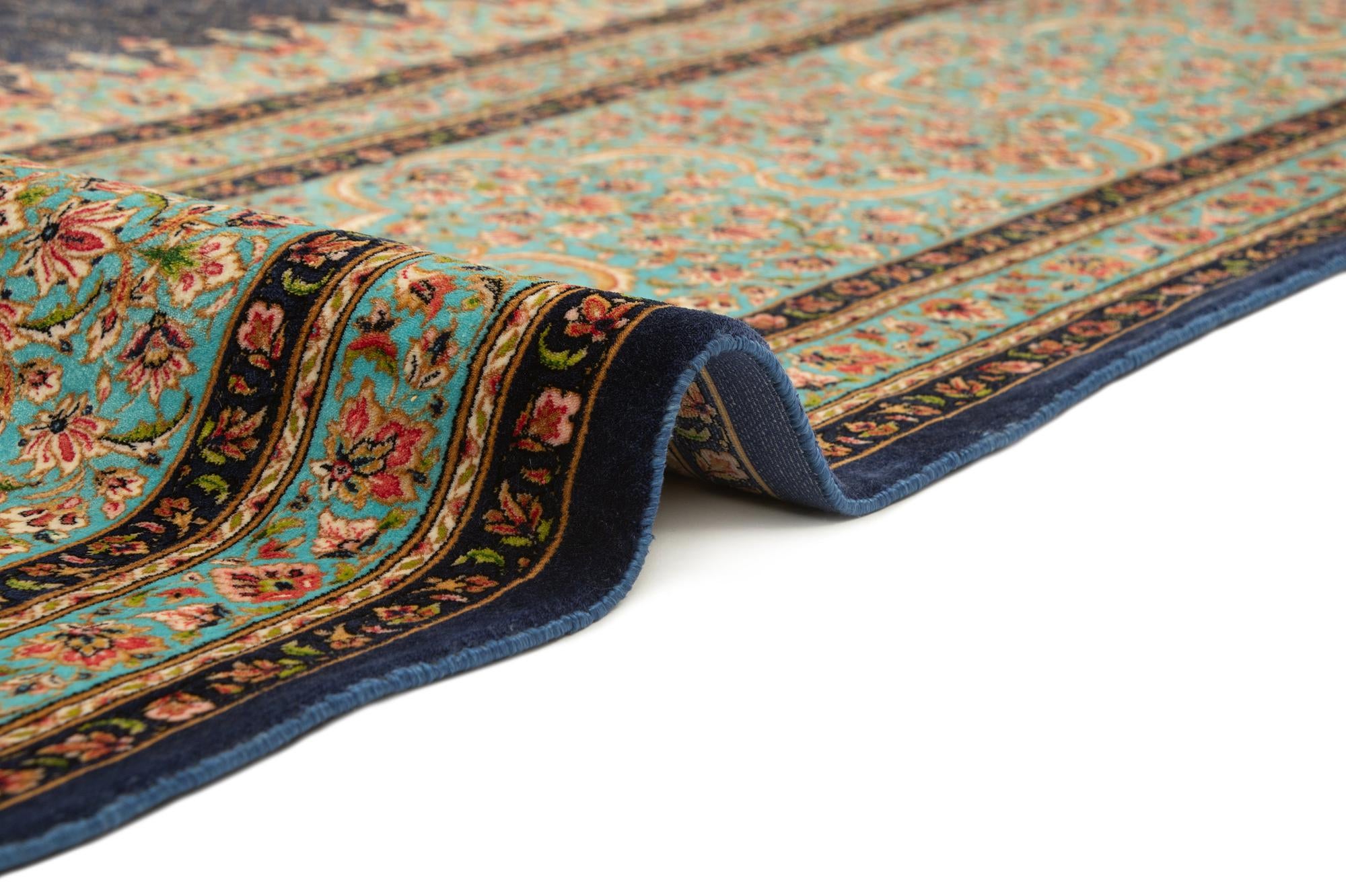 8' 2 x 11' 5 Ghom Design Rug