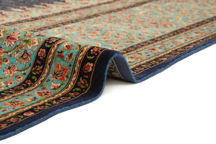 8' 2 x 11' 5 Ghom Design Rug