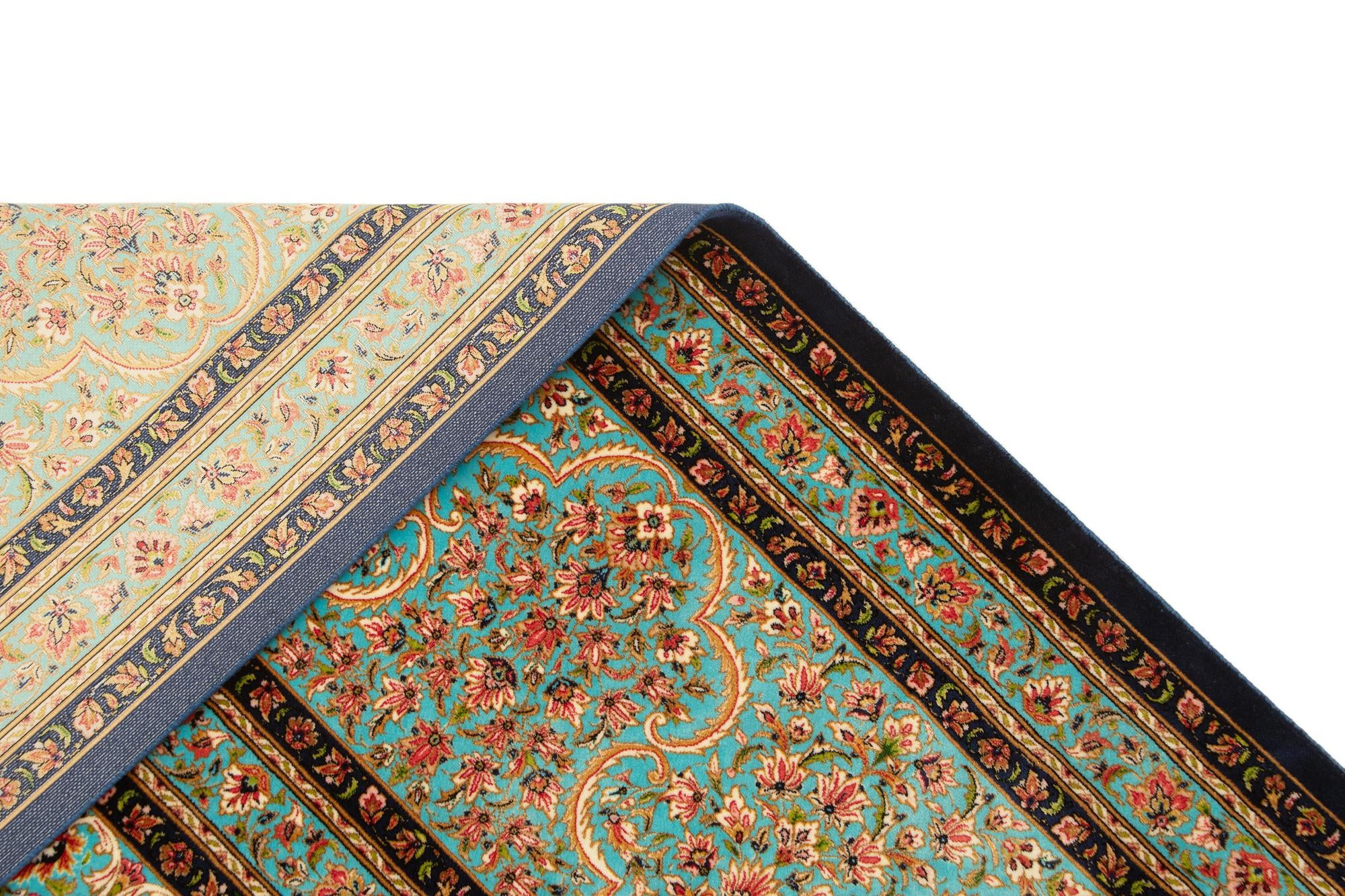 8' 2 x 11' 5 Ghom Design Rug