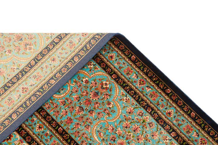 8' 2 x 11' 5 Ghom Design Rug