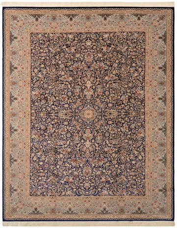 8' x 11' 3 Ghom Design Rug