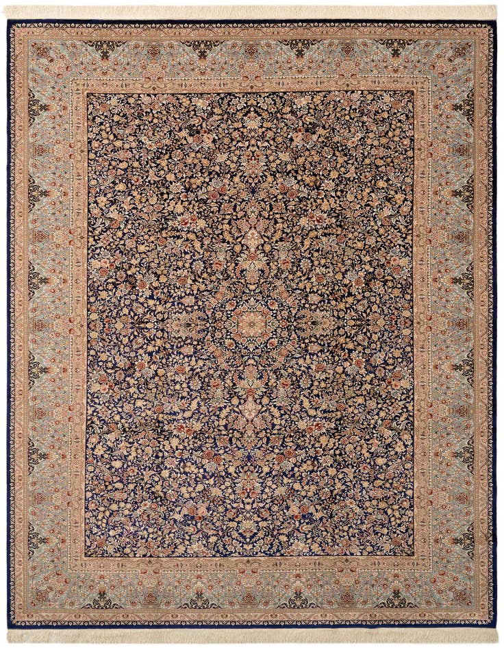 Detail image of 8' x 11' 3 Ghom Design Rug