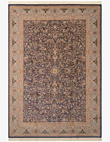 8' x 11' 3 Ghom Design Rug