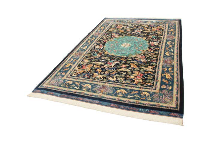 6' 6 x 9' 7 Ghom Design Rug