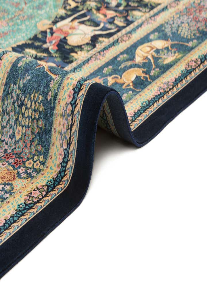 6' 6 x 9' 7 Ghom Design Rug