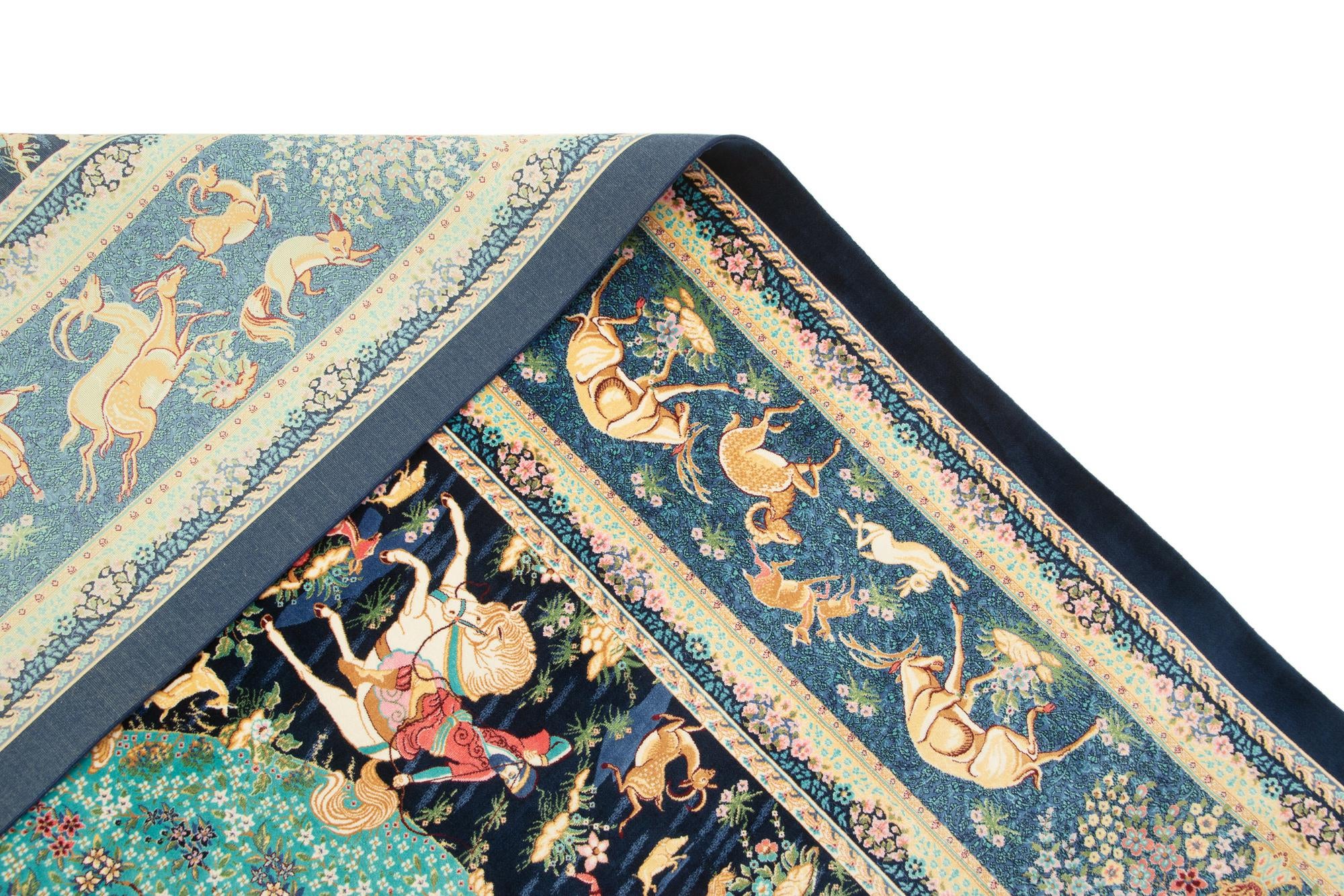 6' 6 x 9' 7 Ghom Design Rug