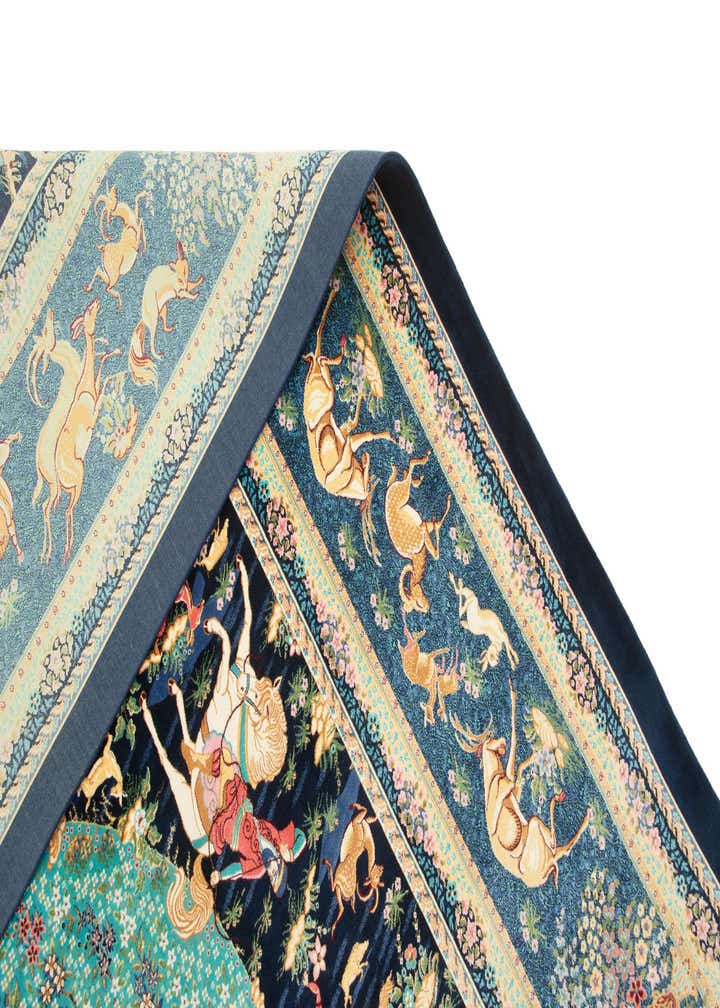 6' 6 x 9' 7 Ghom Design Rug