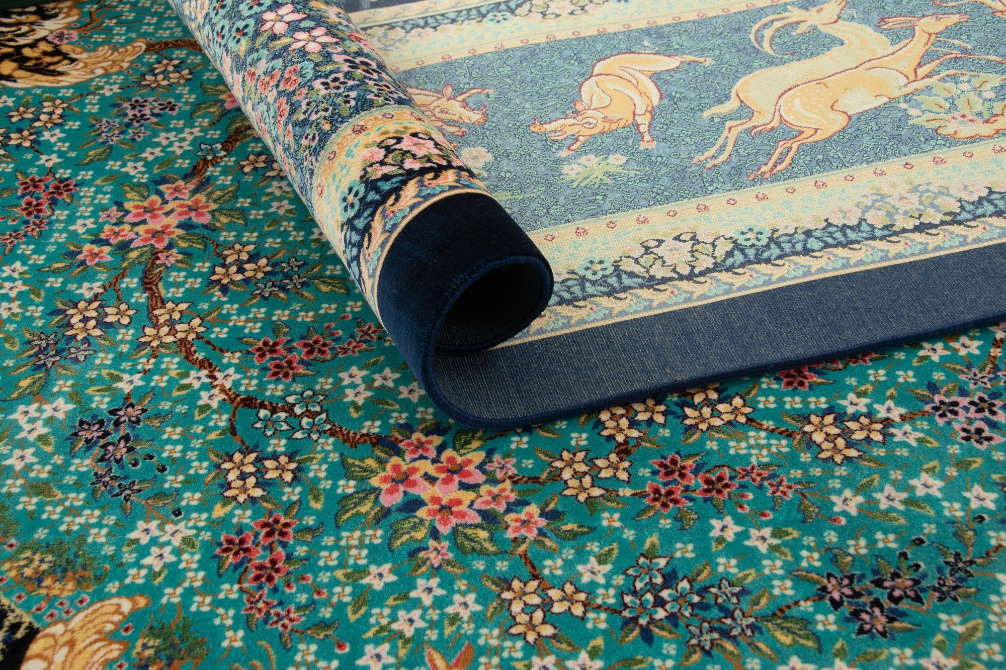 6' 6 x 9' 7 Ghom Design Rug