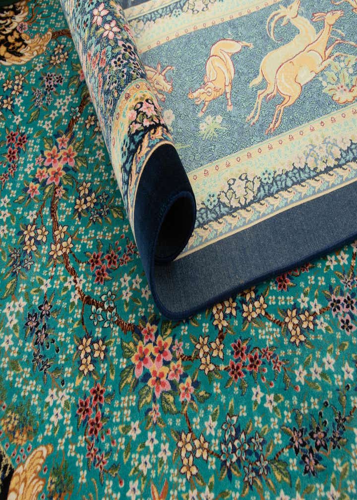 6' 6 x 9' 7 Ghom Design Rug