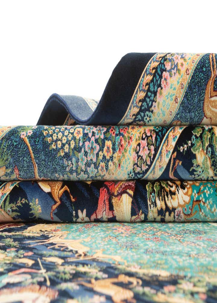 6' 6 x 9' 7 Ghom Design Rug