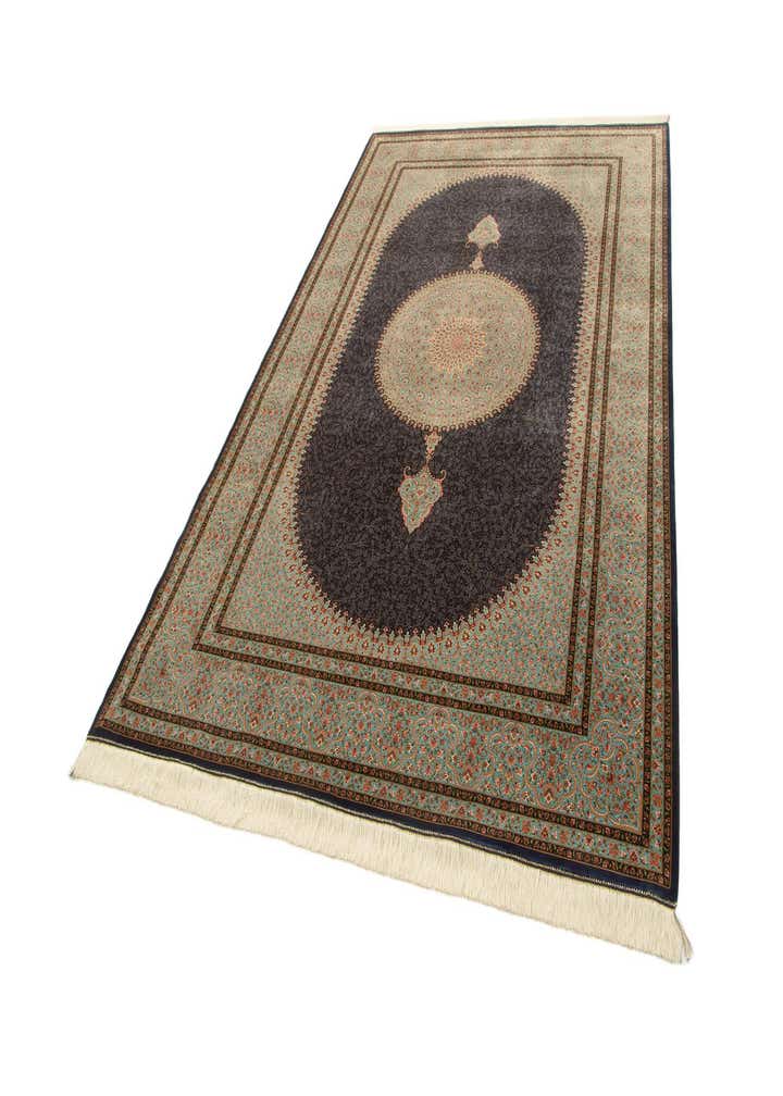 6' 6 x 9' 9 Ghom Design Rug