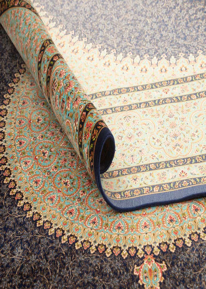 6' 6 x 9' 9 Ghom Design Rug